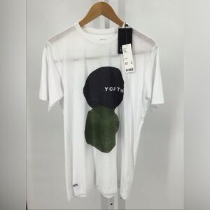 NWT Native Youth White Graphic‎ T-Shirt Size S